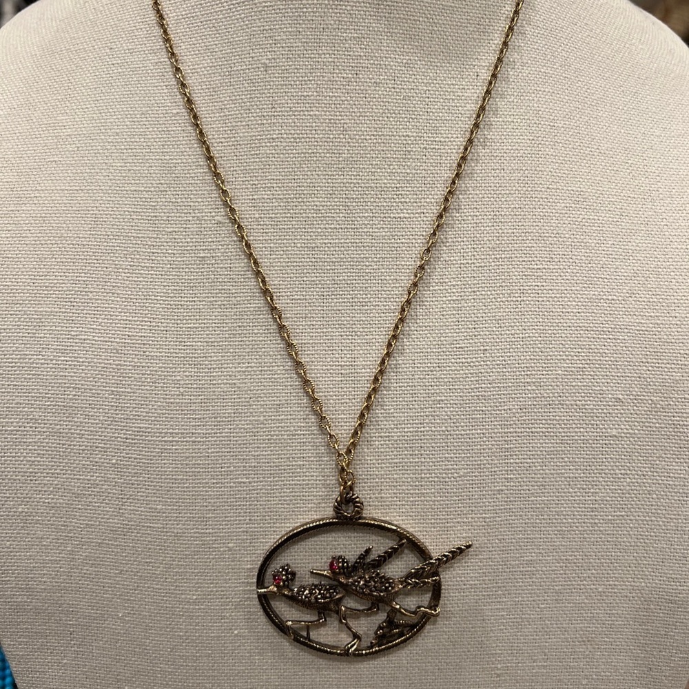 Vintage Road Runner Necklace